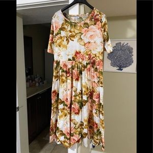 Midi floral dress